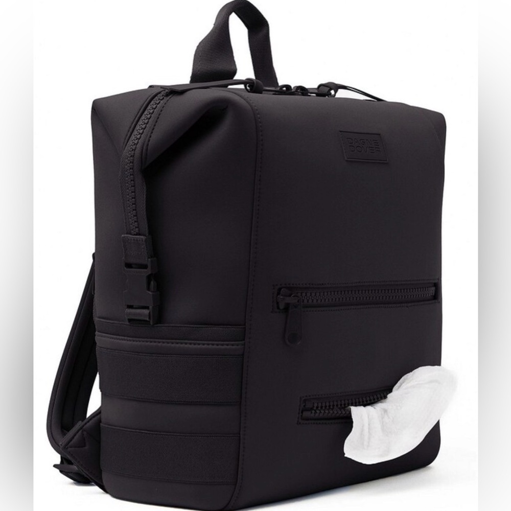 Dagne Dover Indi Large Diaper Backpack - Black Neoprene- EXCELLENT CONDITION!